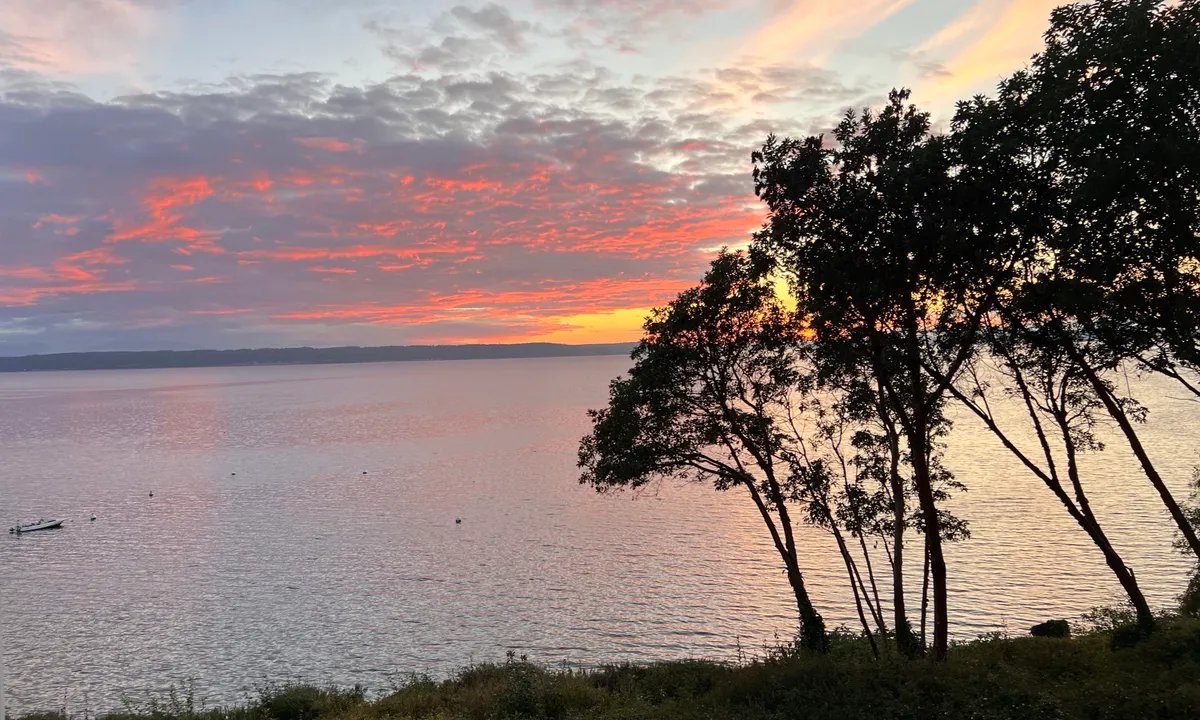 Sunset over Madrona Beach